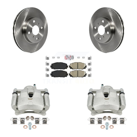 Front Disc Brake Caliper Rotors And Ceramic Pads Kit For Toyota Yaris KC8-100401N