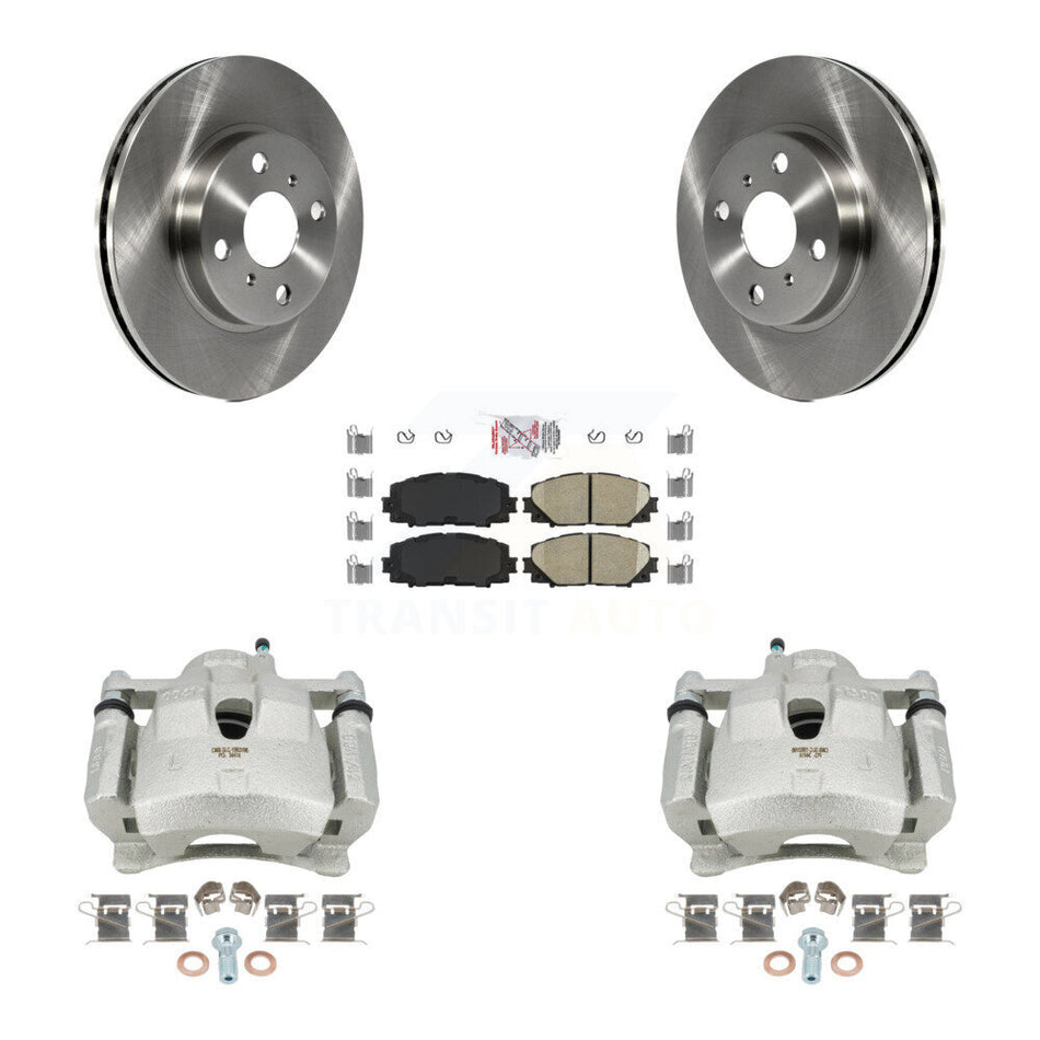 Front Disc Brake Caliper Rotors And Ceramic Pads Kit For Toyota Yaris KC8-100401N