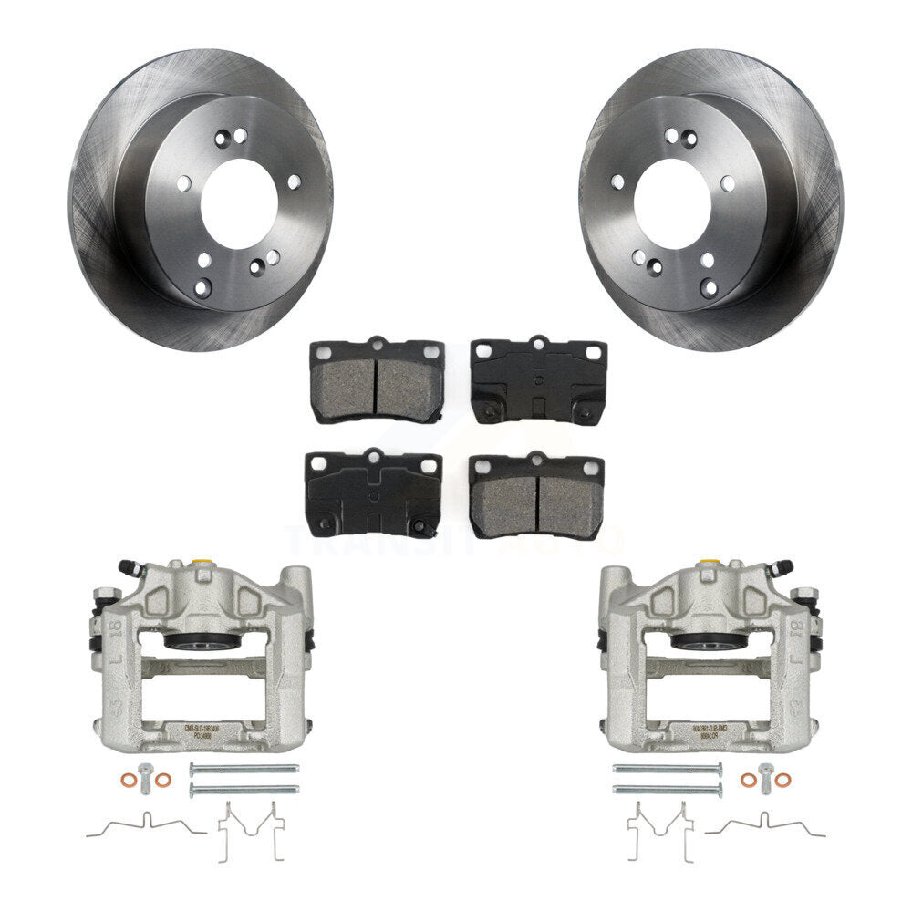 Rear Brake Caliper Rotor And Semi-Metallic Pad Kit For Lexus IS250 With Sport Suspension KC8-100402S