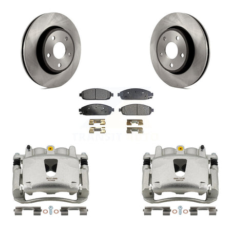 Front Disc Brake Caliper Rotors And Ceramic Pads Kit For Jeep Grand Cherokee Commander KC8-100403T