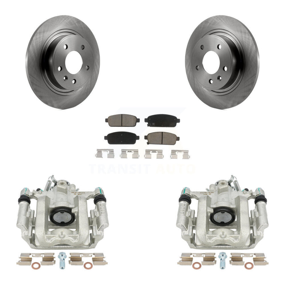 Rear Disc Brake Caliper Rotors And Ceramic Pads Kit For Chevrolet Cruze Volt Cadillac ELR KC8-100404C