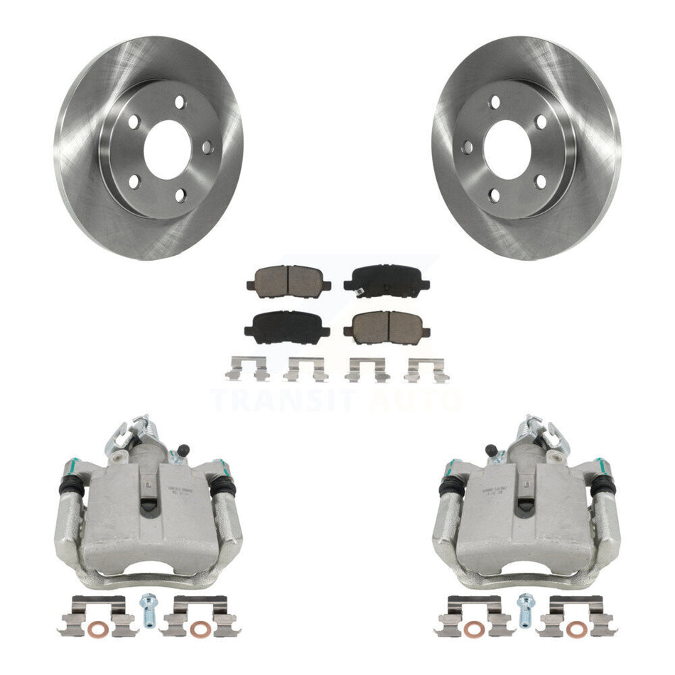 Rear Disc Brake Caliper Rotors And Ceramic Pads Kit For Chevrolet Impala Pontiac Grand Prix Buick LaCrosse Limited Allure KC8-100405C