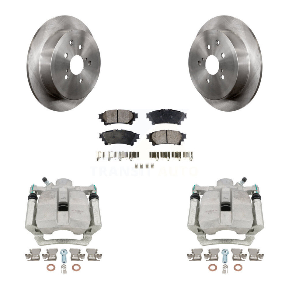 Rear Disc Brake Caliper Rotors And Semi-Metallic Pads Kit For Toyota Highlander Sienna Lexus RX350 RX450h KC8-100407P