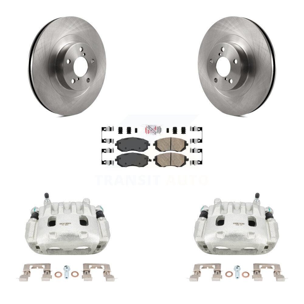 Front Brake Caliper Rotor And Ceramic Pad Kit For Subaru Forester Impreza Outback Legacy KC8-100408N