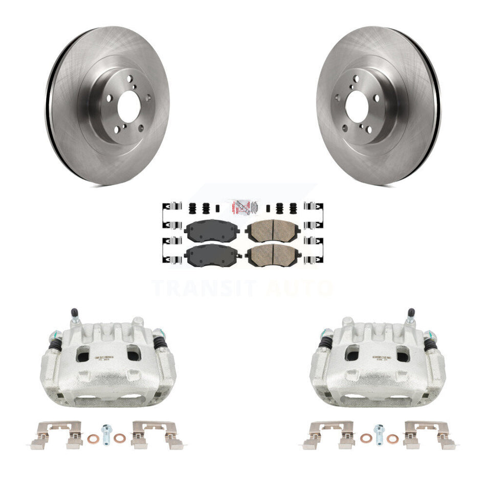 Front Brake Caliper Rotor And Ceramic Pad Kit For Subaru Forester Impreza Outback Legacy KC8-100408N