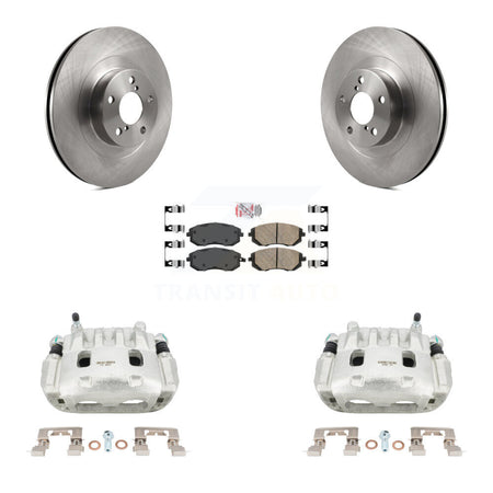 Front Brake Caliper Rotor And Ceramic Pad Kit For Subaru Forester Impreza Outback Legacy KC8-100409N