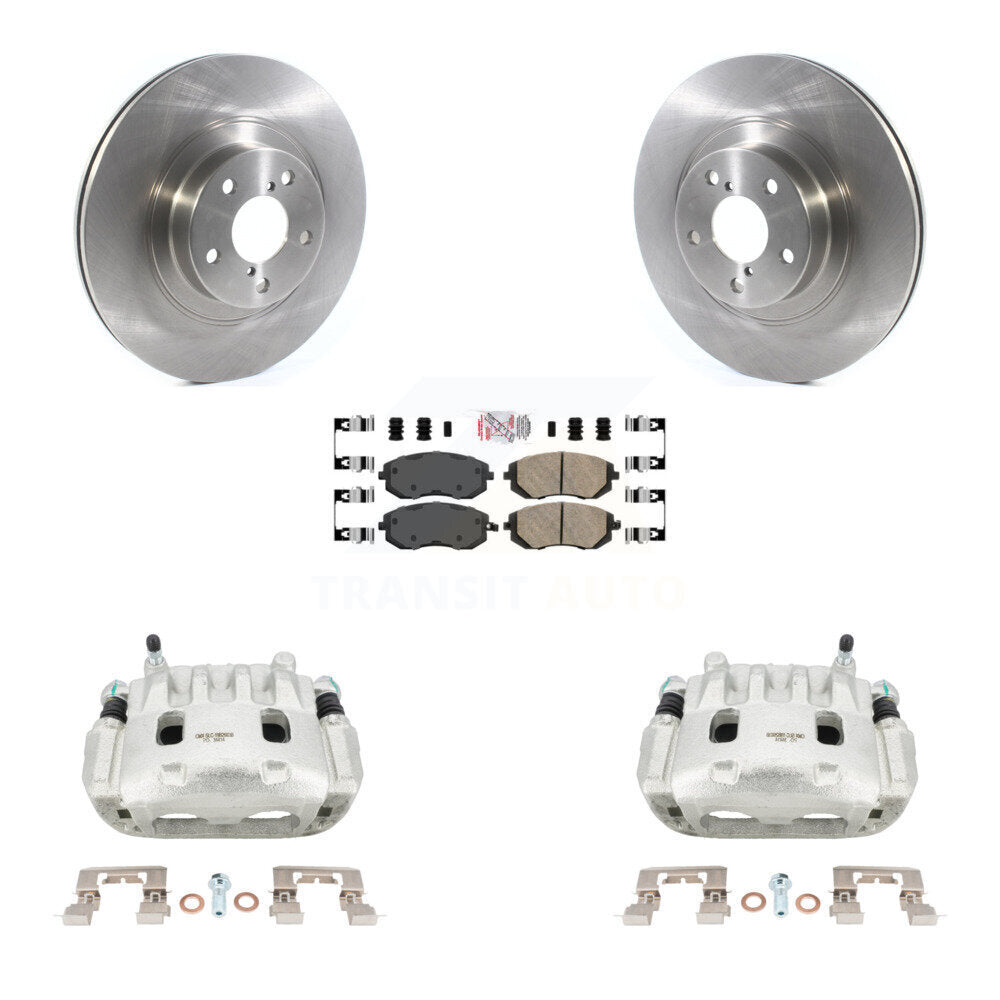 Front Brake Caliper Rotor Ceramic Pad Kit For Subaru Outback Impreza Legacy Forester WRX KC8-100410N