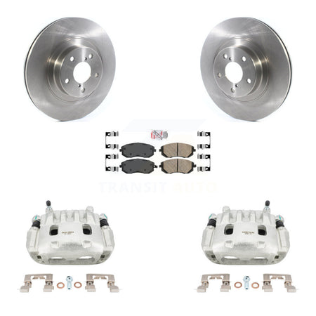 Front Brake Caliper Rotor Ceramic Pad Kit For Subaru Outback Impreza Legacy Forester WRX KC8-100412N