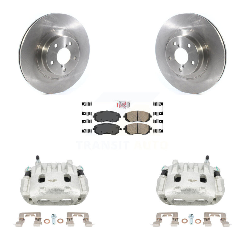 Front Brake Caliper Rotor Ceramic Pad Kit For Subaru Outback Impreza Legacy Forester WRX KC8-100412N