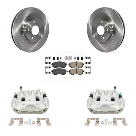 Front Disc Brake Caliper Rotors And Ceramic Pads Kit For Subaru Legacy KC8-100416N