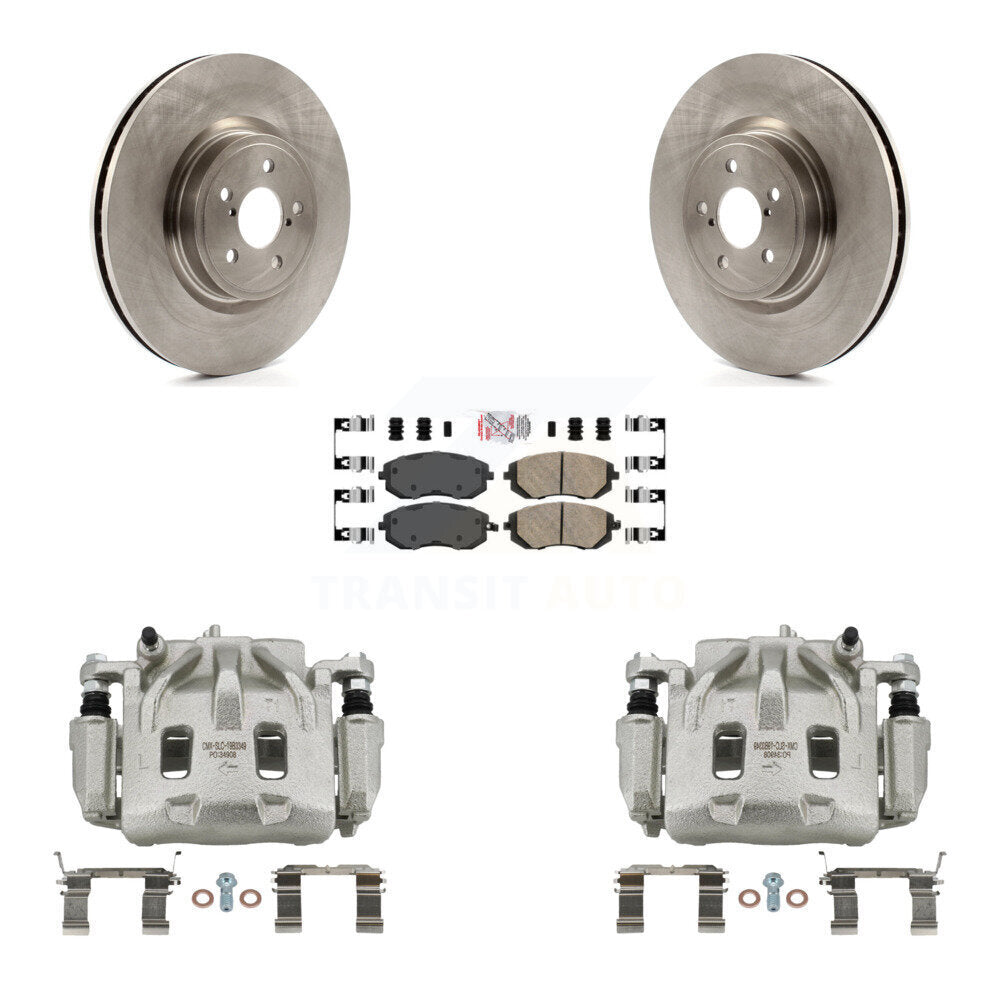 Front Disc Brake Caliper Rotors And Ceramic Pads Kit For Subaru Legacy KC8-100417N