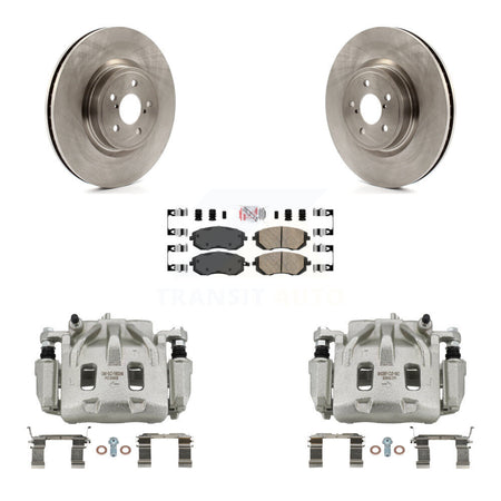Front Disc Brake Caliper Rotors And Ceramic Pads Kit For Subaru Legacy KC8-100417N