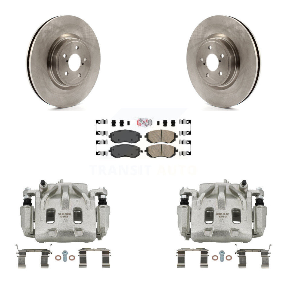 Front Disc Brake Caliper Rotors And Ceramic Pads Kit For Subaru Legacy KC8-100417N