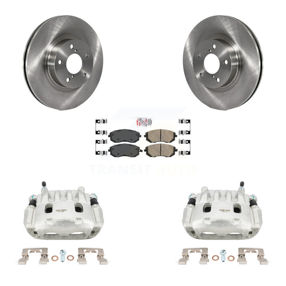 Front Disc Brake Caliper Rotors And Ceramic Pads Kit For Subaru Legacy KC8-100418N
