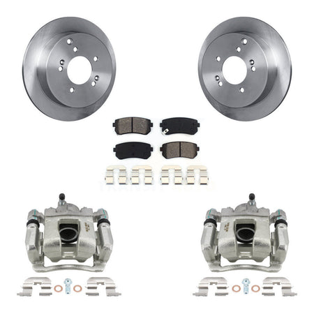 Rear Brake Caliper Rotor & Semi-Metallic Pad Kit For 2016 Kia Sportage AWD From 12 10 15 KC8-100419S