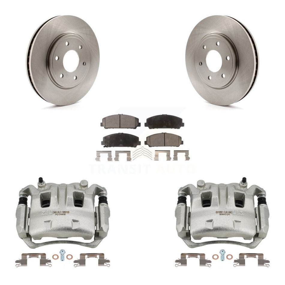 Front Disc Brake Caliper Rotors And Ceramic Pads Kit For Suzuki Equator KC8-100422T