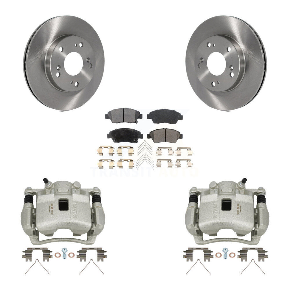 Front Disc Brake Caliper Rotors And Ceramic Pads Kit For Honda Civic Acura RSX KC8-100425T