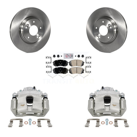 Front Brake Caliper Rotor Ceramic Pad Kit For Hyundai Sonata Kia Kona Electric Optima EV KC8-100431N