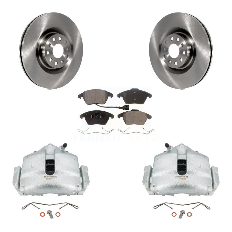Front Disc Brake Caliper Rotors And Ceramic Pads Kit For Volkswagen CC GTI Audi A3 Quattro KC8-100435T