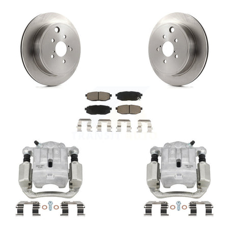 Rear Disc Brake Caliper Rotors And Ceramic Pads Kit For Subaru Outback Legacy KC8-100436C
