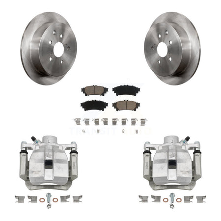 Rear Disc Brake Caliper Rotors And Ceramic Pads Kit For Toyota Sienna Lexus RX350 RX450h KC8-100440C