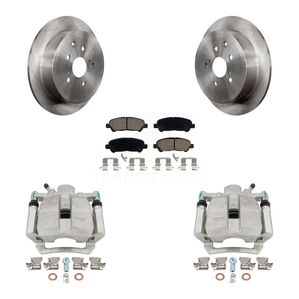 Rear Disc Brake Caliper Rotors And Ceramic Pads Kit For Toyota Highlander KC8-100441C