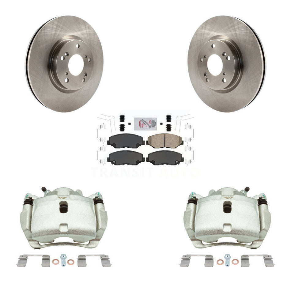 Front Disc Brake Caliper Rotors And Ceramic Pads Kit For 2005-2006 Honda CR-V KC8-100460N