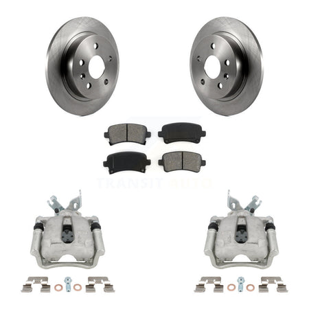 Rear Brake Caliper Rotor Semi-Metallic Pad Kit For Buick Regal LaCrosse Chevrolet Malibu KC8-100460S