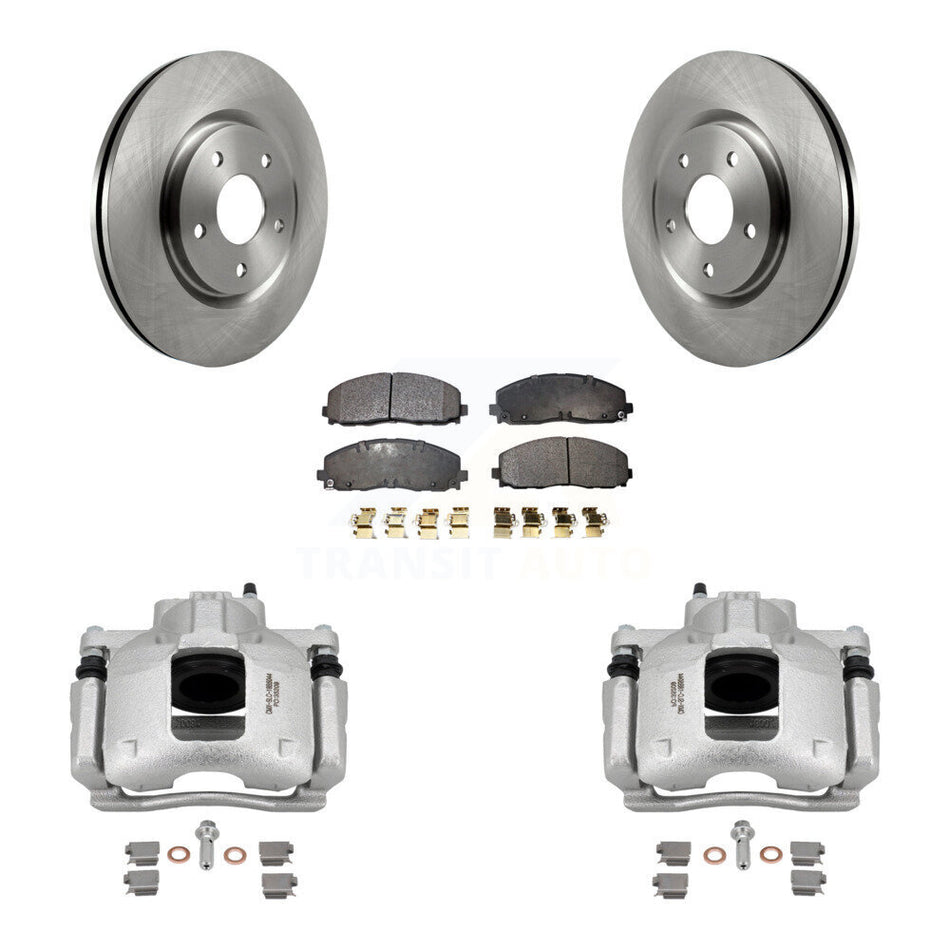 Front Disc Brake Caliper Rotors And Ceramic Pads Kit For Volkswagen Routan Ram C/V KC8-100461T
