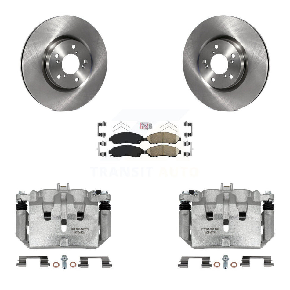 Front Disc Brake Caliper Rotors And Ceramic Pads Kit For Acura MDX ZDX KC8-100462N