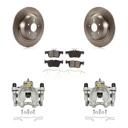 Rear Brake Caliper Rotors & Semi-Metallic Pad Kit For Ford Escape Fusion Lincoln MKC MKX KC8-100462S