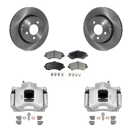 Front Disc Brake Caliper Rotors And Ceramic Pads Kit For Dodge Nitro KC8-100462T