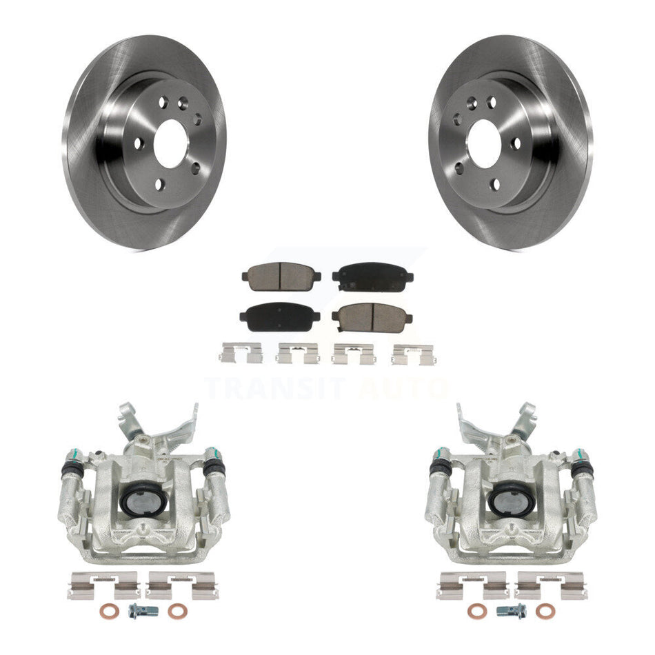 Rear Disc Brake Caliper Rotors And Ceramic Pads Kit For Chevrolet Buick Encore Sonic Trax KC8-100463C