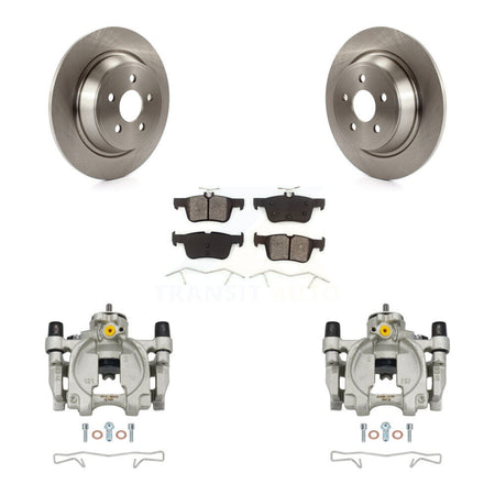 Rear Brake Caliper Rotors & Semi-Metallic Pad Kit For Ford Edge Lincoln MKX Nautilus MKZ KC8-100464S