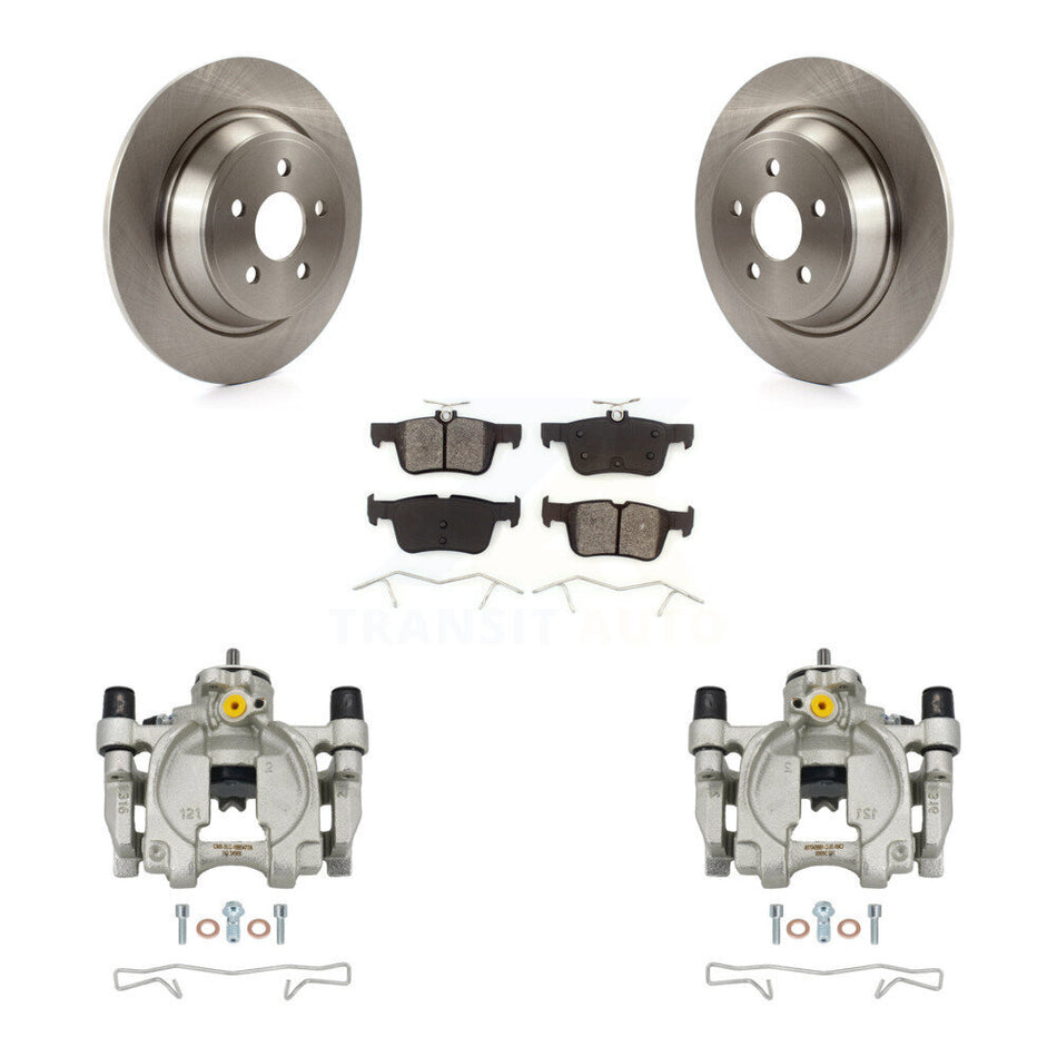 Rear Brake Caliper Rotors & Semi-Metallic Pad Kit For Ford Edge Lincoln MKX Nautilus MKZ KC8-100464S