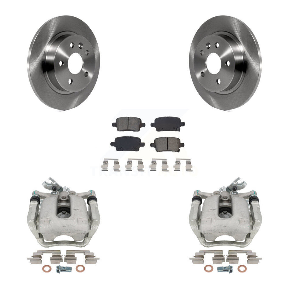 Rear Disc Brake Caliper Rotors And Semi-Metallic Pads Kit For 2016 Chevrolet Cruze With 268mm Diameter Rotor KC8-100466S