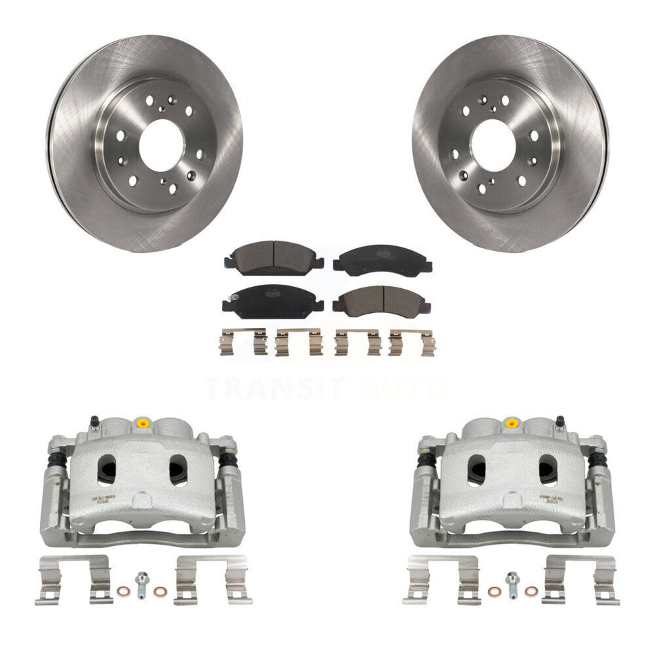 Front Brake Caliper Rotors Ceramic Pad Kit For Chevrolet GMC Silverado 1500 Sierra Tahoe KC8-100466T