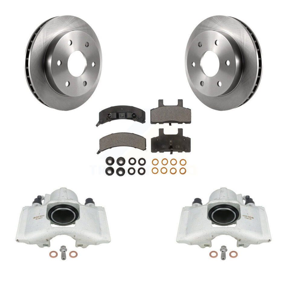 Front Disc Brake Caliper Rotors And Ceramic Pads Kit For Chevrolet K1500 GMC Tahoe Suburban Yukon Cadillac Escalade Blazer K2500 KC8-100469T