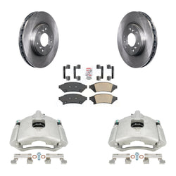 Front Disc Brake Caliper Rotors And Ceramic Pads Kit For Chevrolet Uplander Buick Terraza Pontiac Montana Saturn Relay KC8-100472N