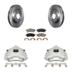 Front Disc Brake Caliper Rotors And Ceramic Pads Kit For Chevrolet Uplander Buick Terraza Pontiac Montana Saturn Relay KC8-100473T