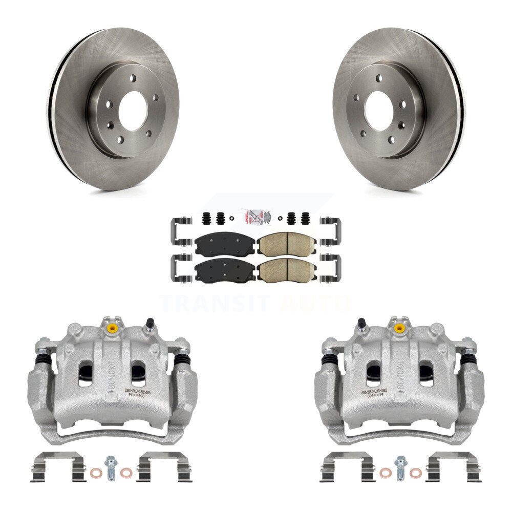 Front Brake Caliper Rotor & Ceramic Pad Kit For Chevrolet Equinox Pontiac Torrent Saturn KC8-100480N