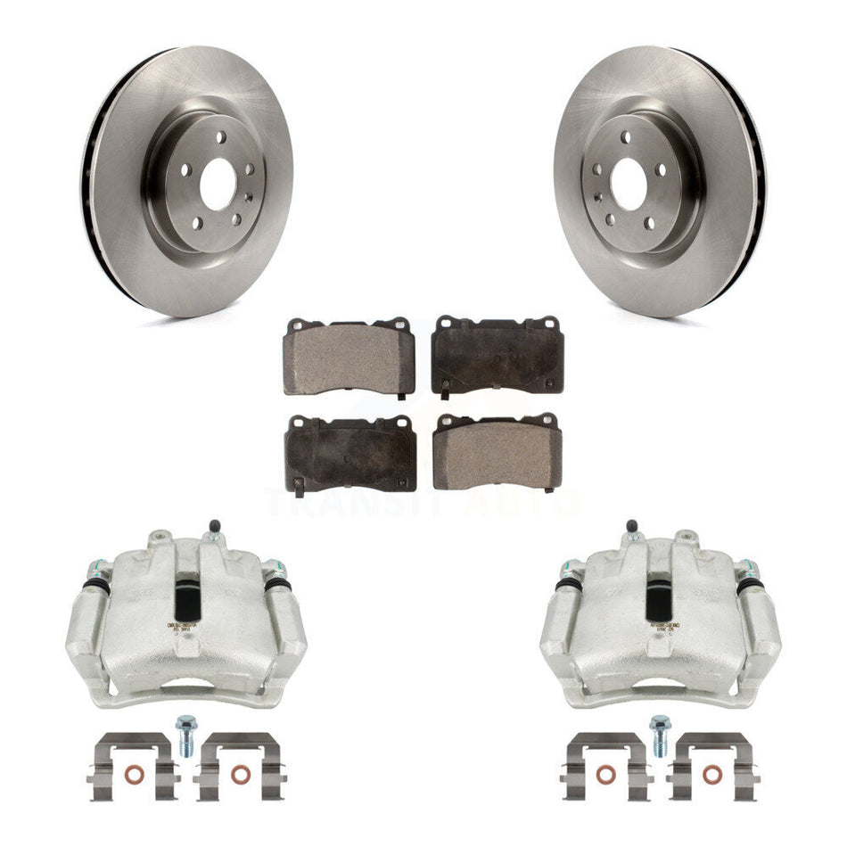 Front Disc Brake Caliper Rotors And Ceramic Pads Kit For 2012-2013 Buick Regal 2.4L With Brembo Calipers KC8-100481T
