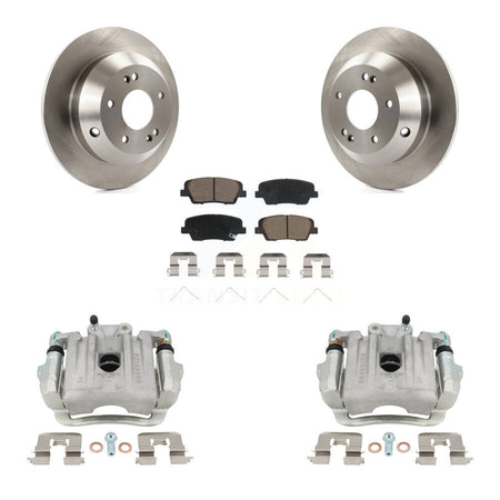 Rear Disc Brake Caliper Rotor And Ceramic Pad Kit For Kia Sorento Hyundai Santa Fe Sport KC8-100482C