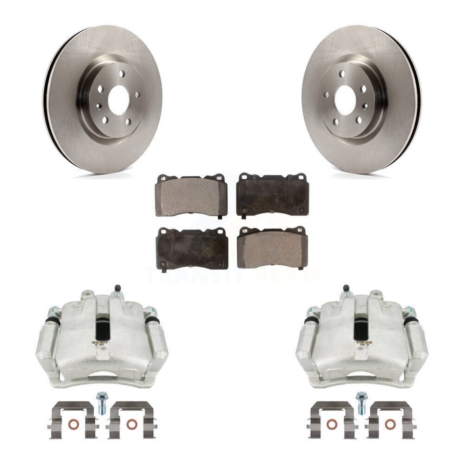 Front Disc Brake Caliper Rotors And Ceramic Pads Kit For 2014-2017 Buick Regal 2.4L With Brembo Calipers KC8-100482T