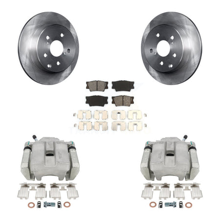 Rear Disc Brake Caliper Rotors And Semi-Metallic Pads Kit For Toyota RAV4 KC8-100483S