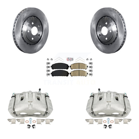 Front Disc Brake Caliper Rotors And Ceramic Pads Kit For Toyota Highlander Sienna Lexus RX350 KC8-100486N by Transit Auto