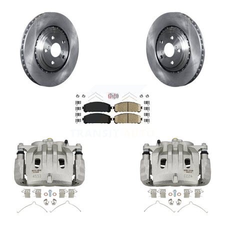 Front Brake Caliper Rotor Ceramic Pad Kit For Lexus RX350 Toyota Highlander NX300 NX200t KC8-100487N