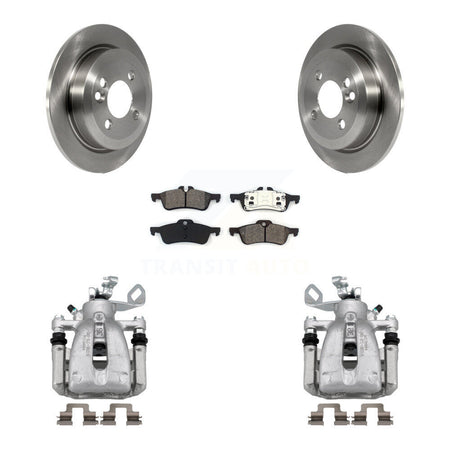 Rear Disc Brake Caliper Rotor And Semi-Metallic Pad Kit For 2007 Mini Cooper Convertible KC8-100488S