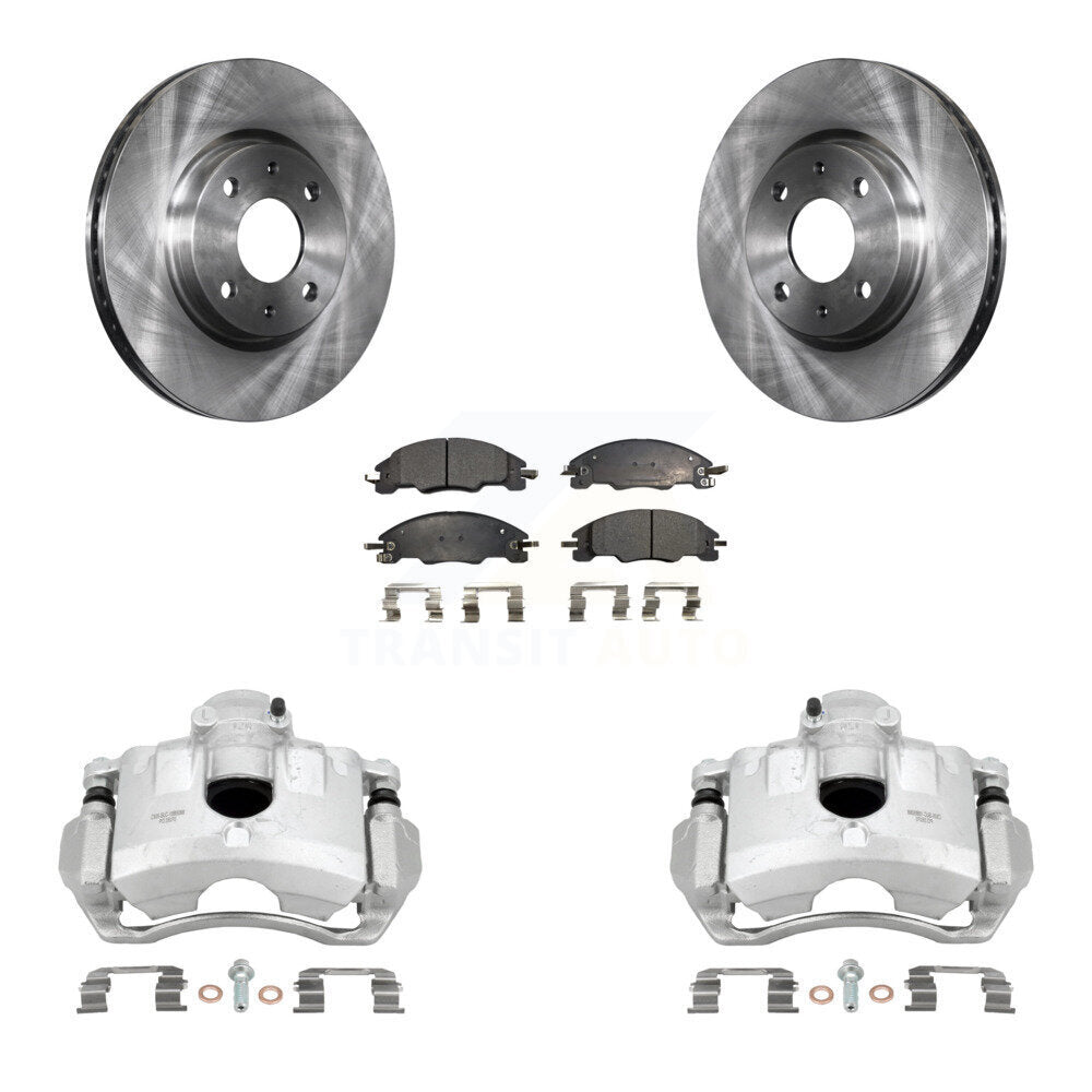 Front Disc Brake Caliper Rotors And Ceramic Pads Kit For Ford Focus KC8-100488T