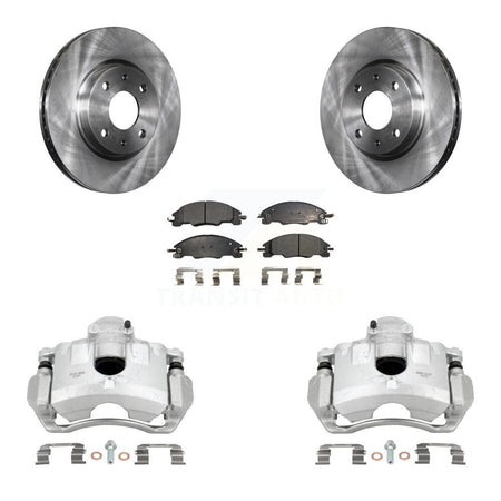 Front Disc Brake Caliper Rotors And Ceramic Pads Kit For Ford Focus KC8-100488T